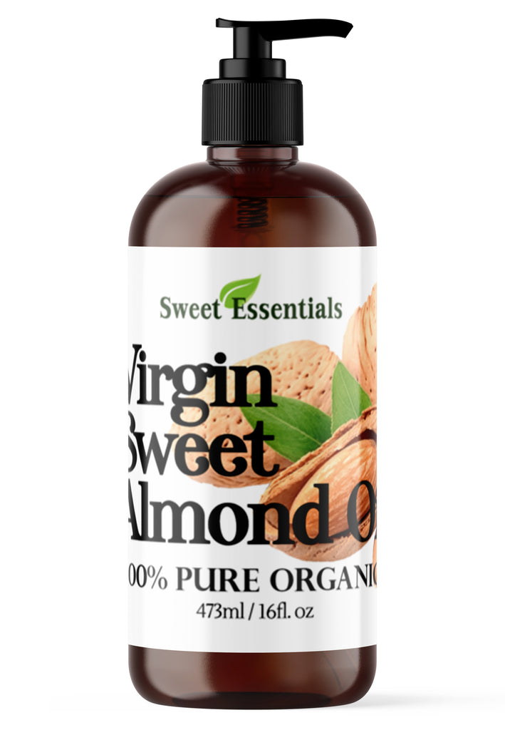 100% Pure Organic Sweet Almond Oil | Unrefined / Virgin | Imported From Italy