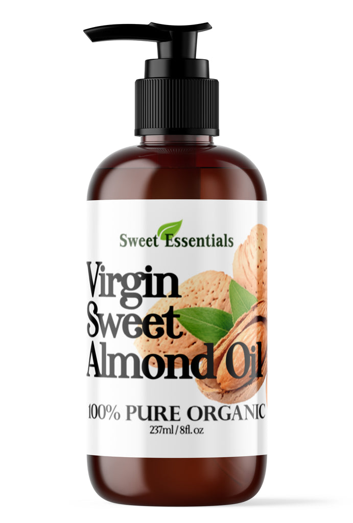 100% Pure Organic Sweet Almond Oil | Unrefined / Virgin | Imported From Italy